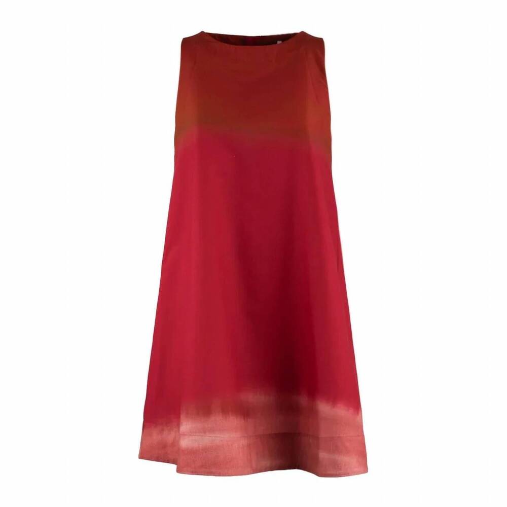NEW LIVIANA CONTI women's painted haze dress in red